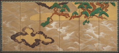 Wellen bei Matsushima, Edo-Periode von Tawaraya Sotatsu